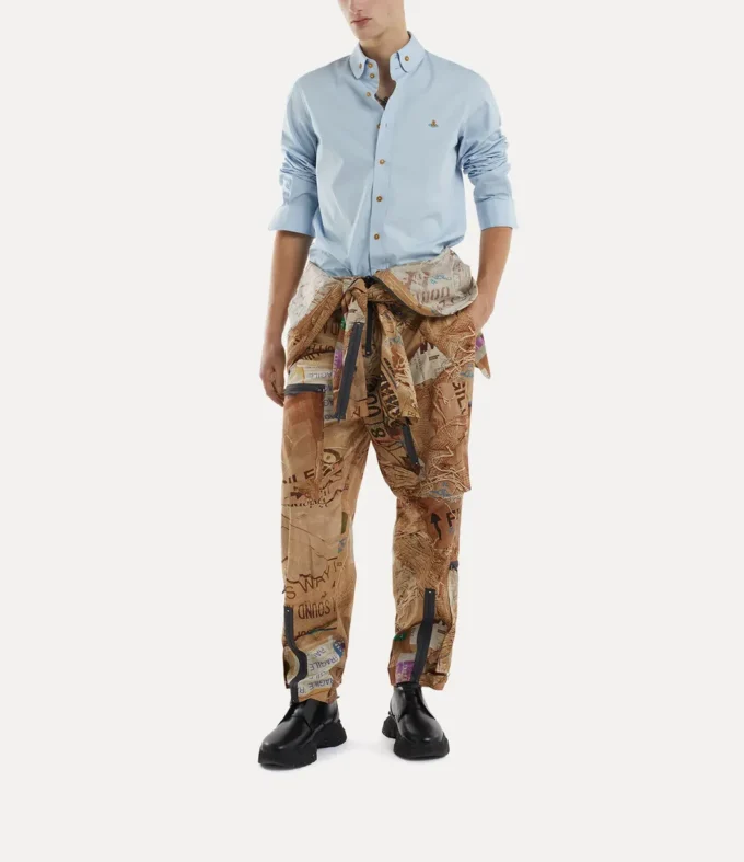 İki Düğmeli Krall Gömlek